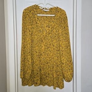 Floral Yellow Blouse